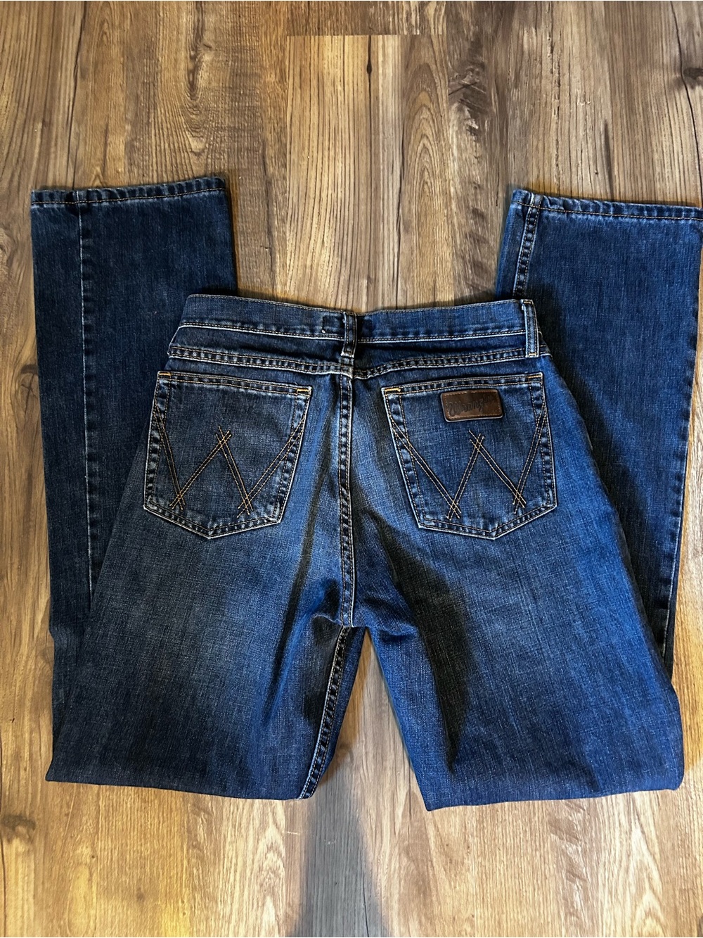 Wrangler 20X Men's Dark Blue Straight Leg Jeans